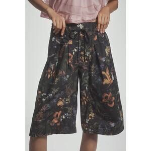 Anthropologie Ruched Poplin Gaucho Pants NWT